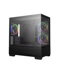 DEEPCOOL CG380-3F 3xARGB Fan PANORAMİK MİKRO-ATX SİYAH KASA - 6